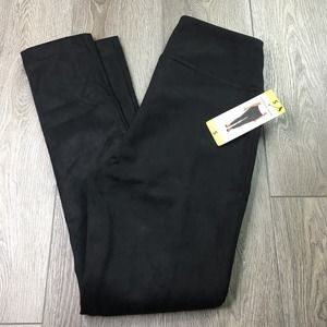 NWT Andrew Marc Pull On Trouser Skinny Pants Stretch Waistband Black Small